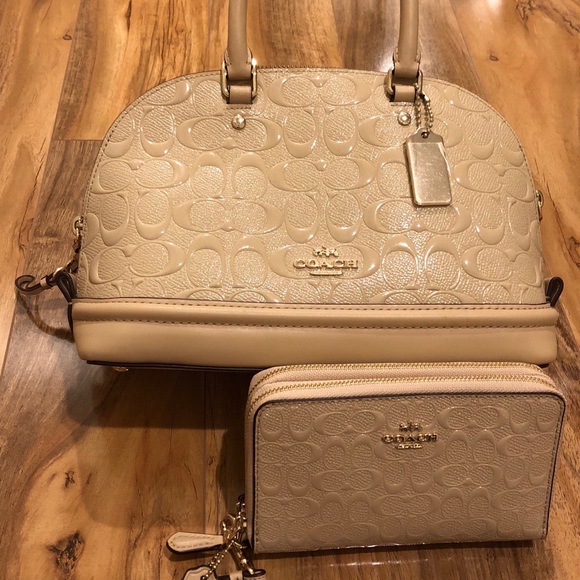 Coach Handbags - Coach Mini Sierra Satchel Leather + Wallet